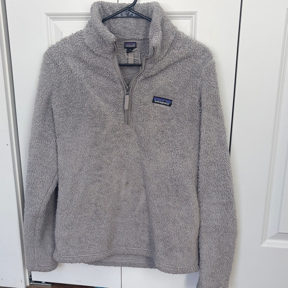 Patagonia Light Gray Fleece Pullover